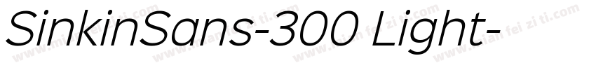 SinkinSans-300 Light字体转换